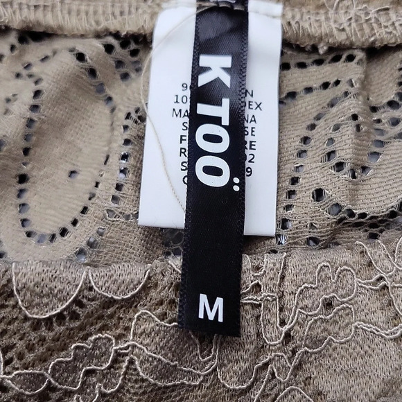 NWOT KTOO Wide Leg Lace Pants (Size M) - Picture 6 of 7